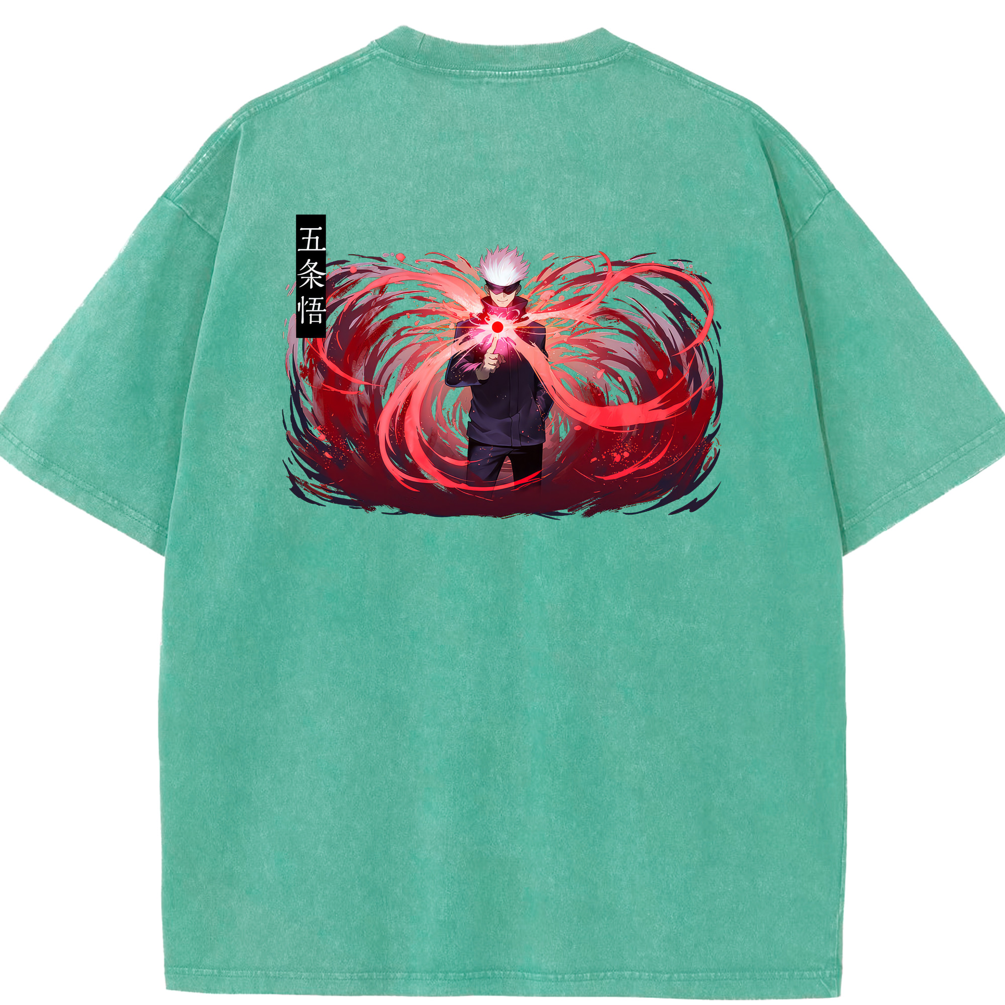 （画像用） 呪術廻戦 Jujutsu Kaisen 綿100% ヴィンテージ風 半袖Tシャツ（背面プリント）